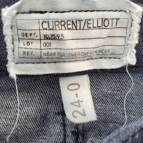 Current/Elliott The Stilleto Rinse Skinny Jeans Dark Wash Blue - Picture 7 of 8